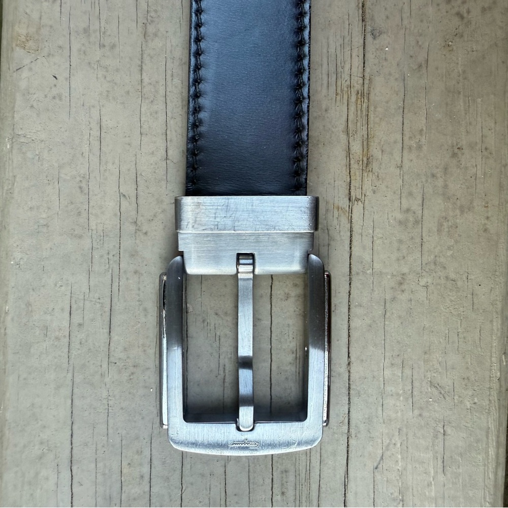 Salvatore Ferragamo silver buckle black leather belt - Picture 5 of 12